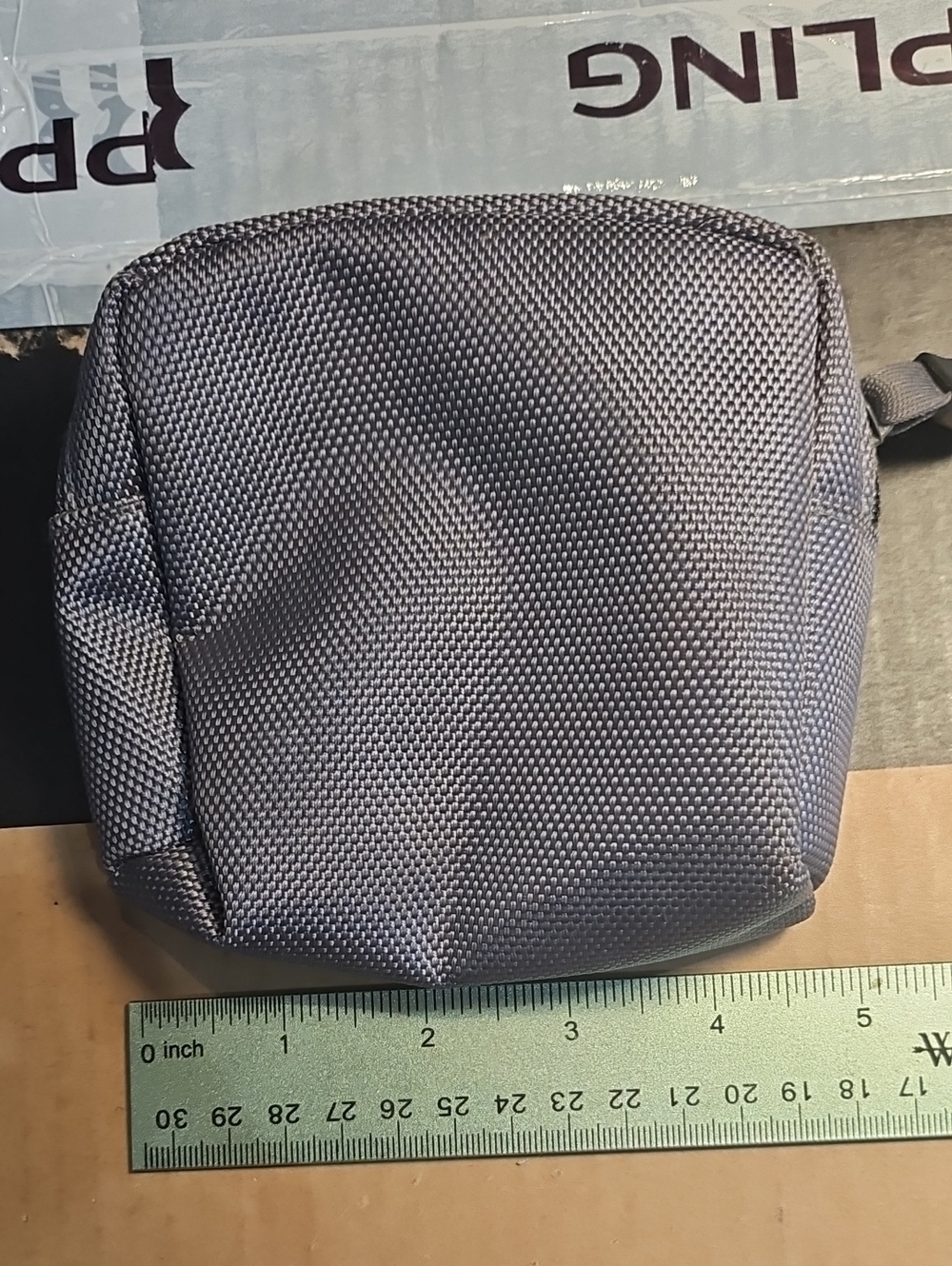 Men's Small Gray Travel Pouch - Compact Everyday Organizer